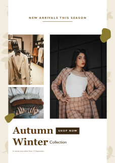 Póster de moda: nuevas llegadas otoño/invierno