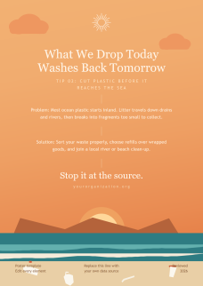 Reduce Plastic Pollution Posters