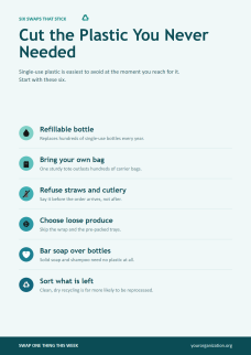 Reduce Plastic Pollution Posters