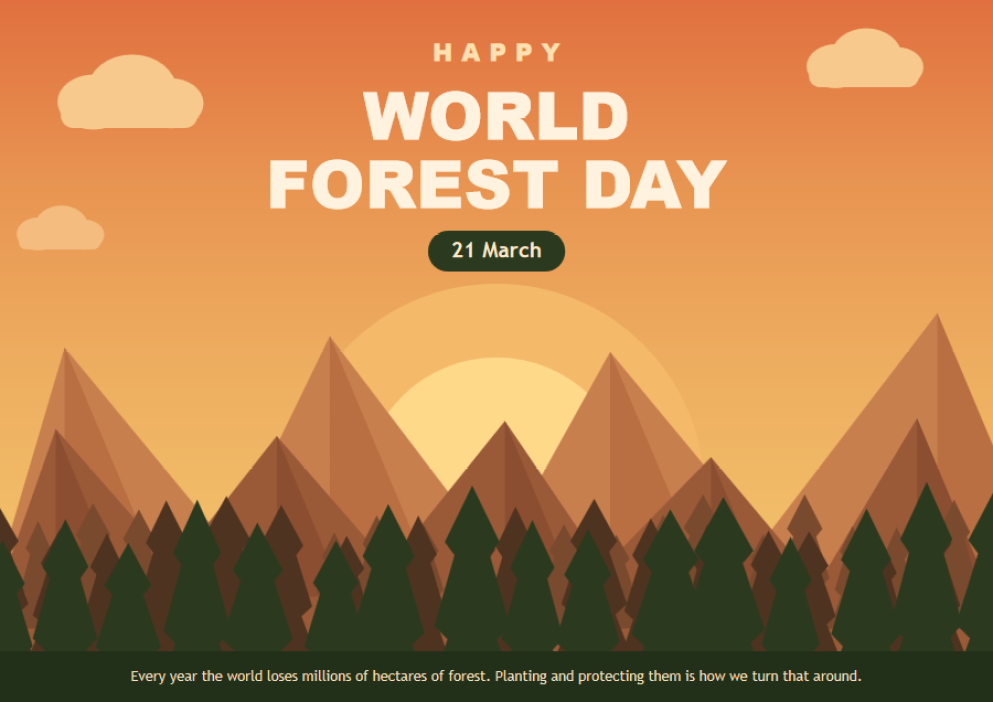 Happy World Forest Day Celebration Posters