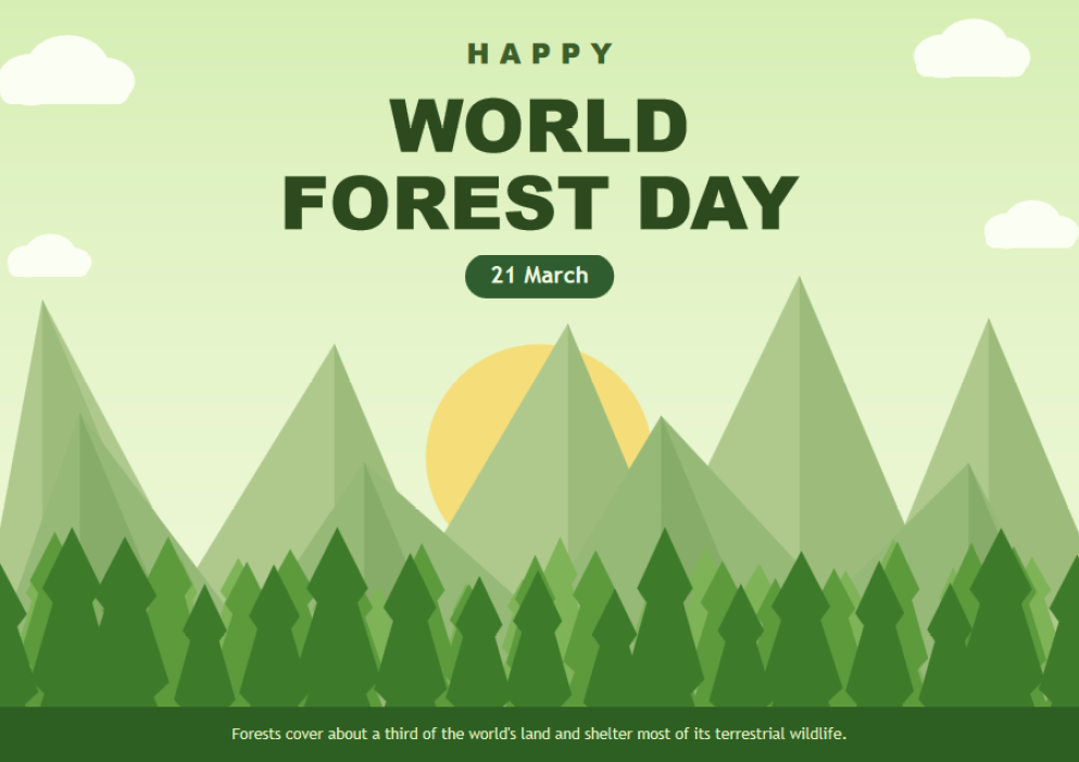 Happy World Forest Day Celebration Posters