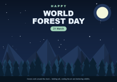 Happy World Forest Day Celebration Posters