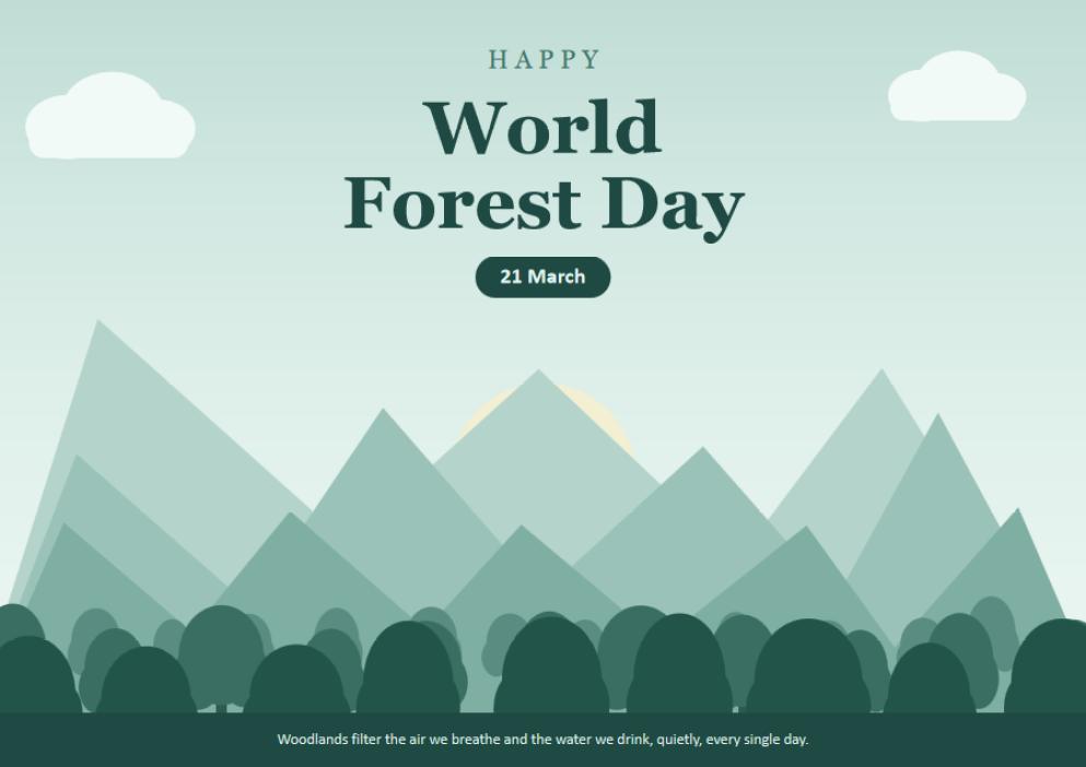 Happy World Forest Day Celebration Posters
