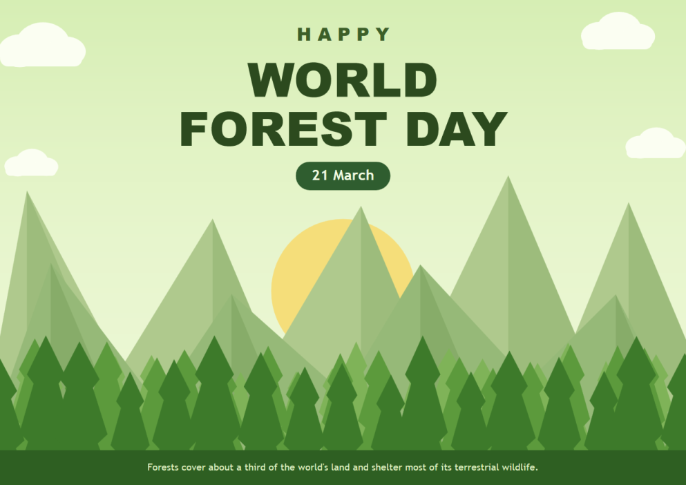 Happy World Forest Day Celebration Posters