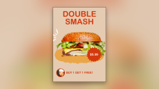 Poster Iklan Restoran Burger