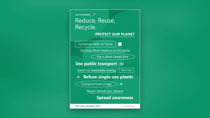Environmental Awareness Posters for School Project