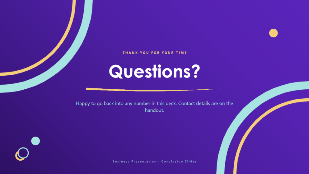 8 Conclusion Slides for Business Presentation