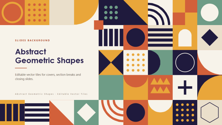 Abstract Geometric Shapes PowerPoint Background