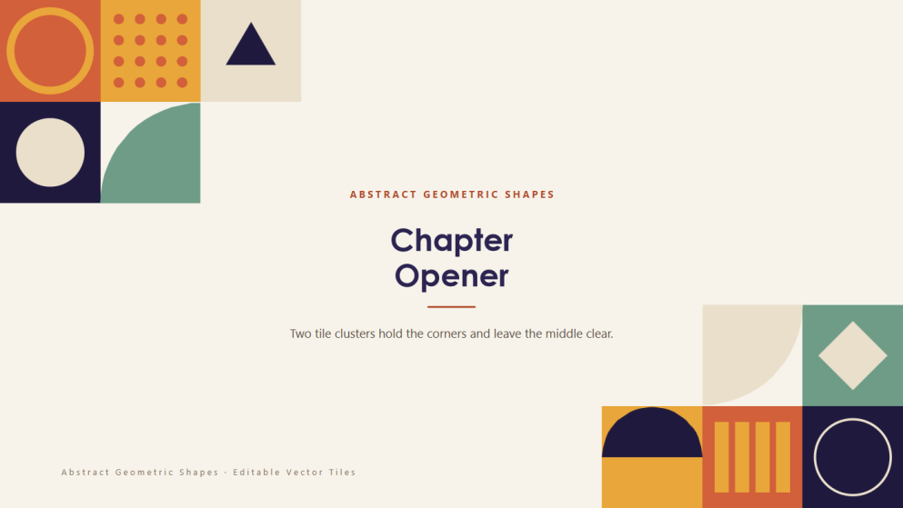 Abstract Geometric Shapes PowerPoint Background
