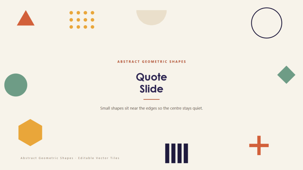 Abstract Geometric Shapes PowerPoint Background