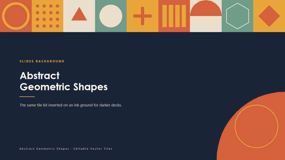 Abstract Geometric Shapes PowerPoint Background