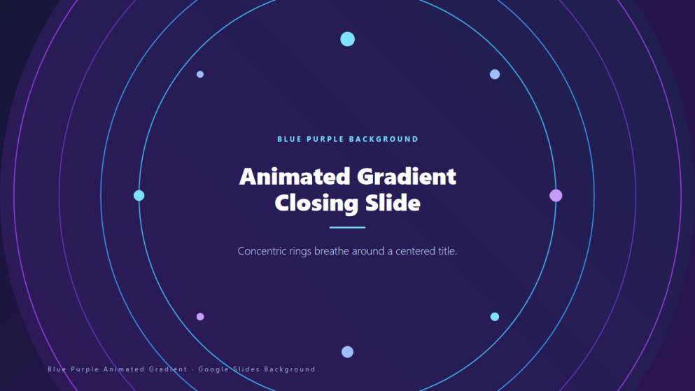 Blue-Purple Animated Gradient Background