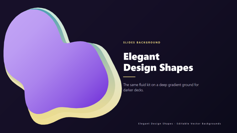 Elegant Design Shapes PowerPoint Backgrounds