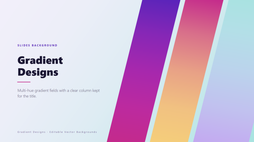 Gradient Designs PowerPoint Backgrounds