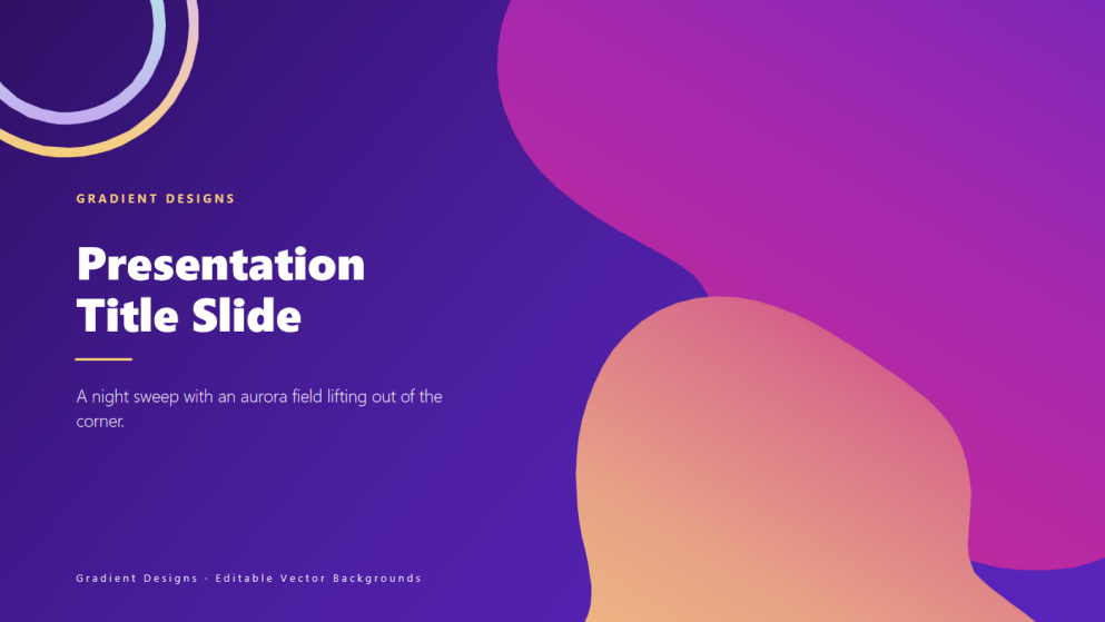 Gradient Designs PowerPoint Backgrounds