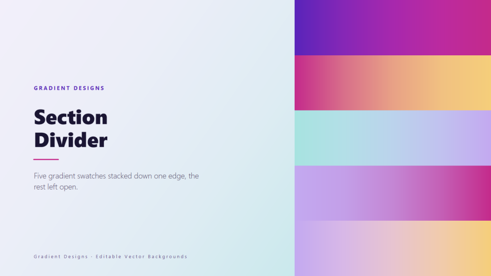 Gradient Designs PowerPoint Backgrounds