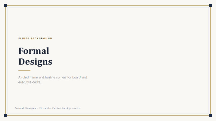 Formal Designs for PowerPoint Backgrounds