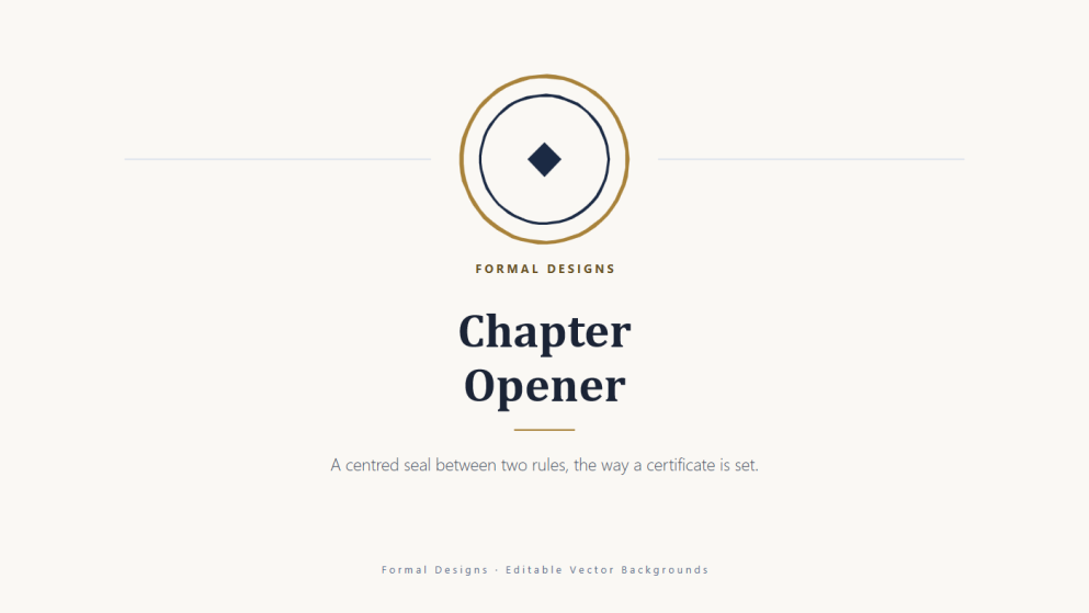 Formal Designs for PowerPoint Backgrounds