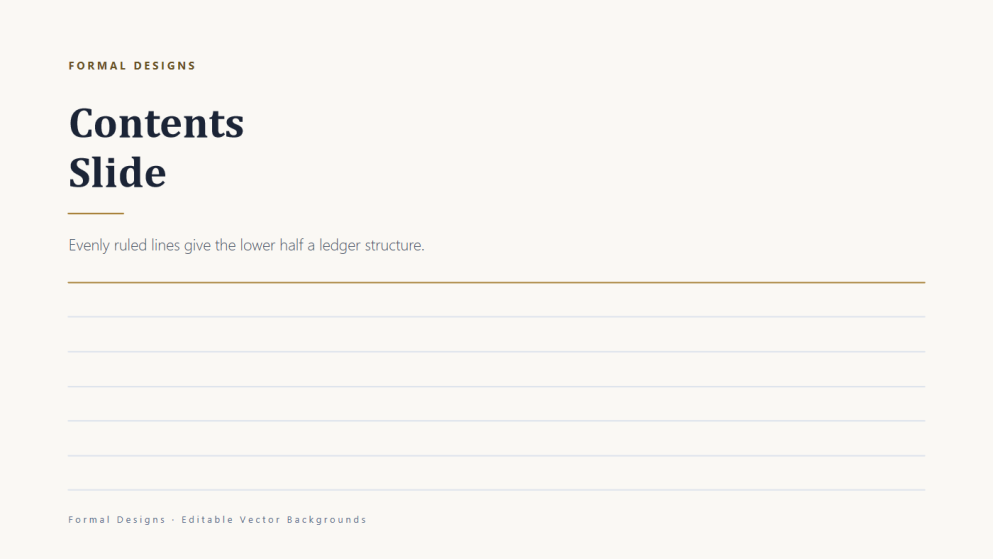 Formal Designs for PowerPoint Backgrounds