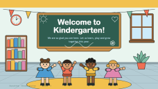 Kindergarten Welcome Page for PPT