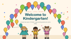 Kindergarten Welcome Page for PPT