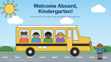 Kindergarten Welcome Page for PPT