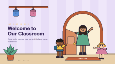 Kindergarten Welcome Page for PPT