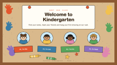 Kindergarten Welcome Page for PPT