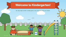 Kindergarten Welcome Page for PPT