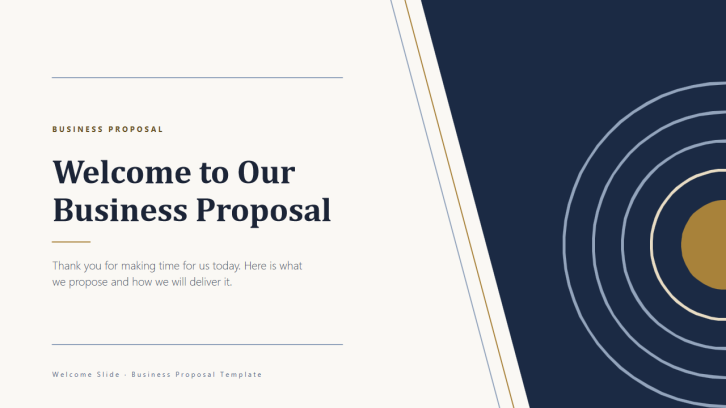 Slide Pembuka untuk Presentasi Proposal Bisnis