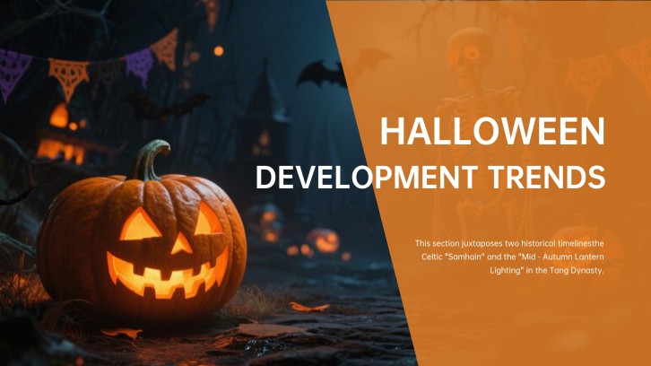 Jack O'Lantern Themed PowerPoint Template