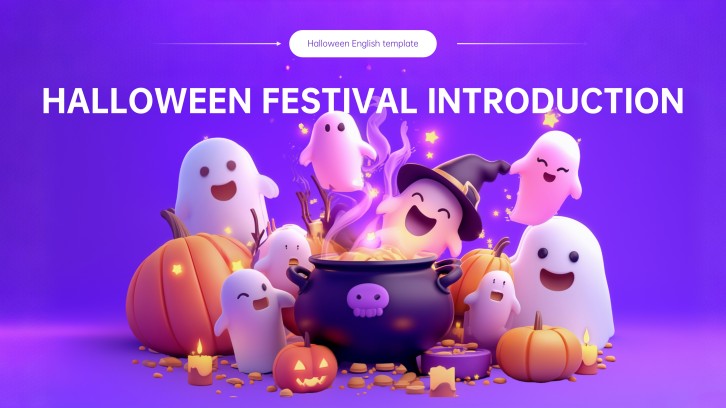 Fun 3D Halloween PowerPoint Template