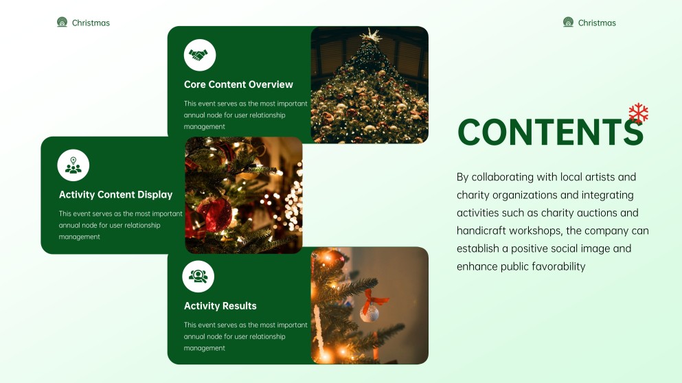 Aesthetic Green Christmas PowerPoint Template