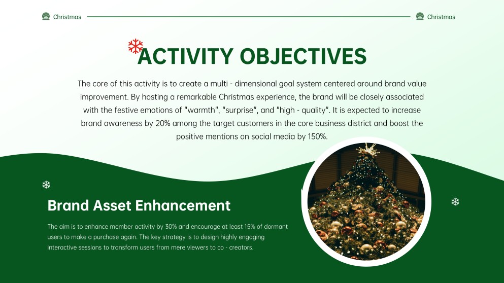 Aesthetic Green Christmas PowerPoint Template