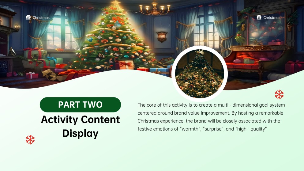 Aesthetic Green Christmas PowerPoint Template