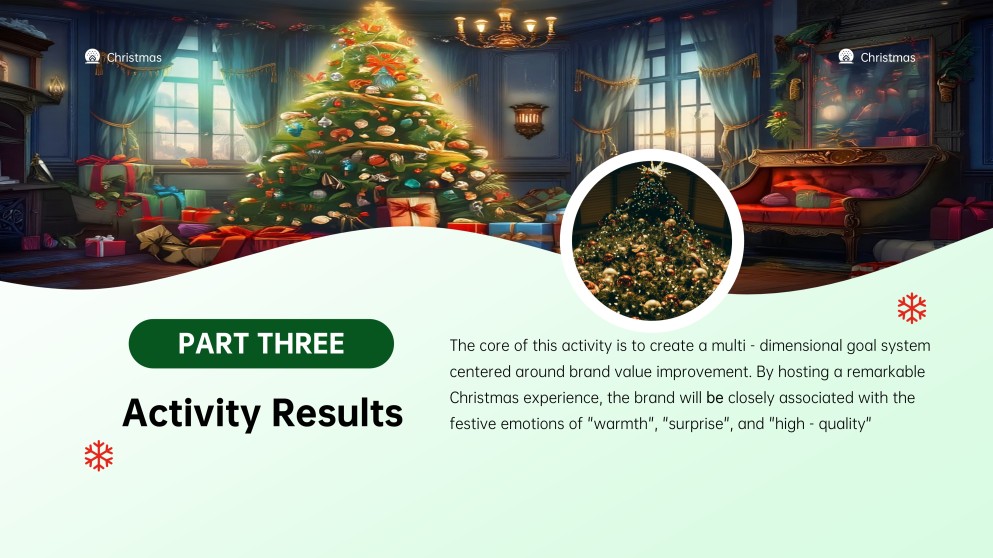 Aesthetic Green Christmas PowerPoint Template