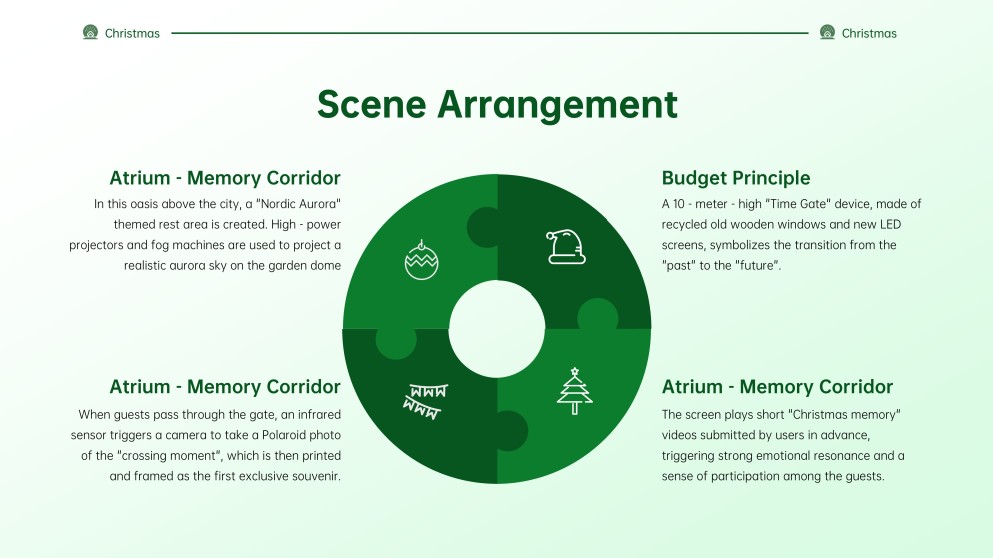 Aesthetic Green Christmas PowerPoint Template