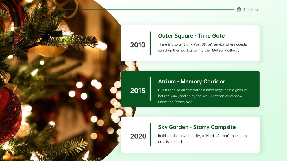 Aesthetic Green Christmas PowerPoint Template