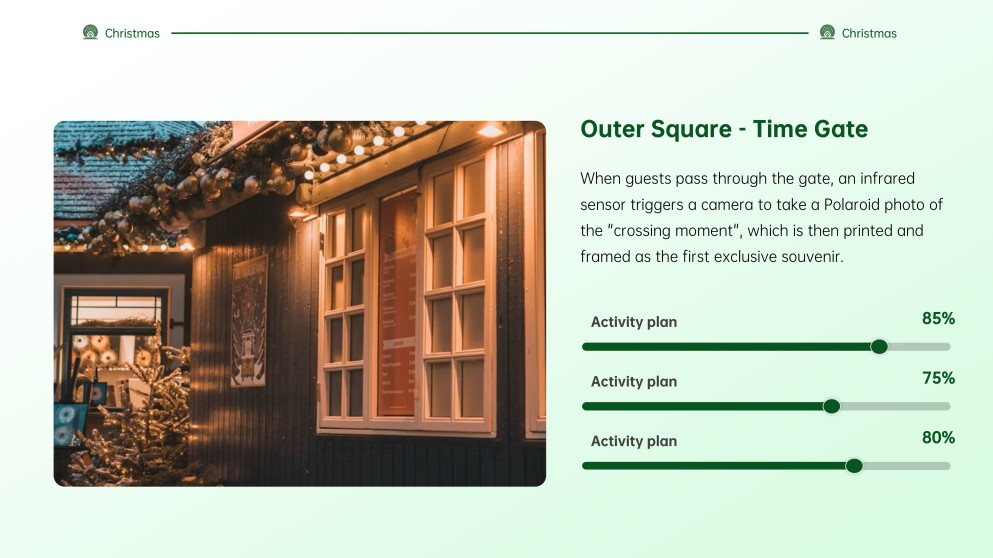 Aesthetic Green Christmas PowerPoint Template