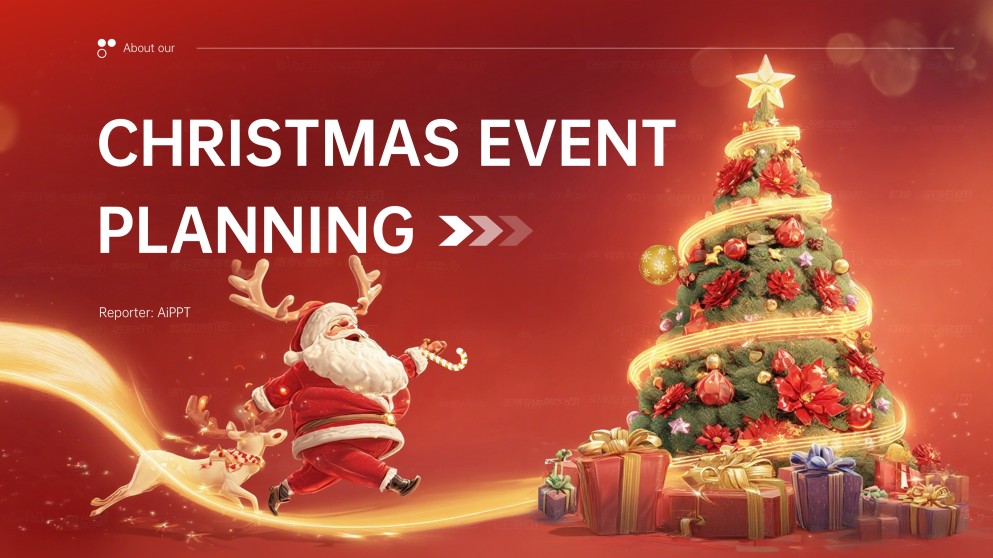 Elegant Christmas Party PowerPoint Template