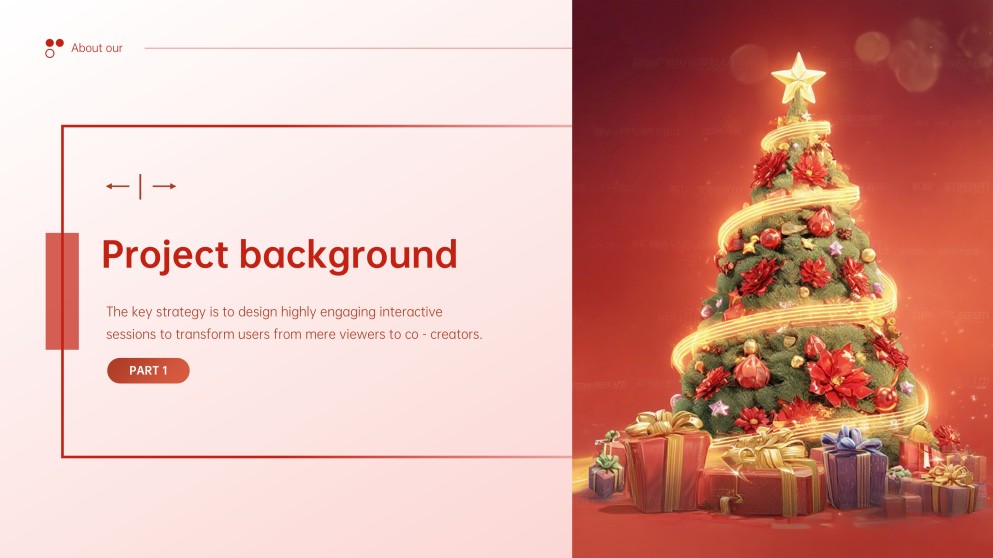 Elegant Christmas Party PowerPoint Template