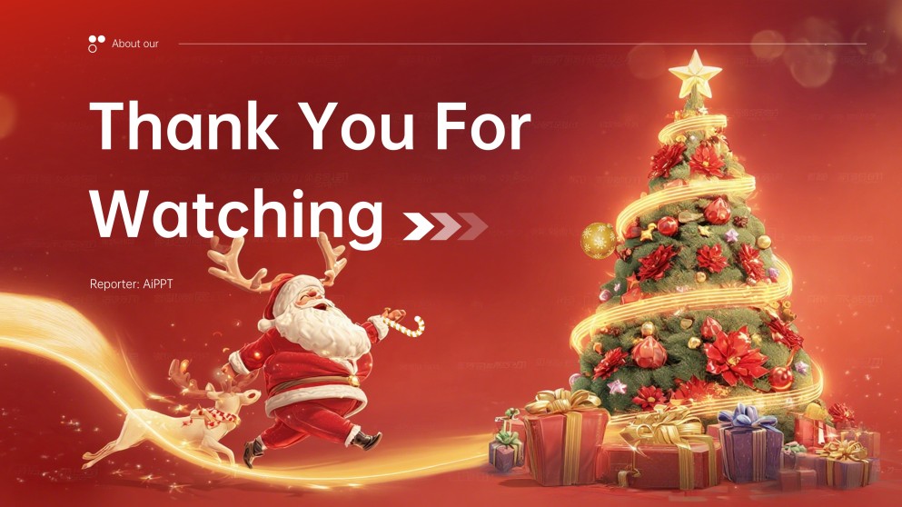 Elegant Christmas Party PowerPoint Template