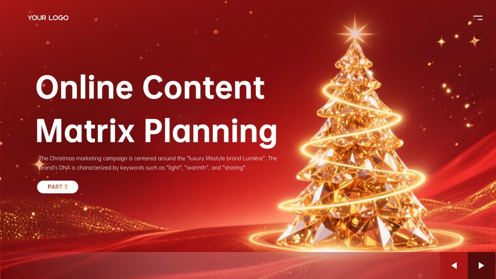 Template PowerPoint Natal Minimalis