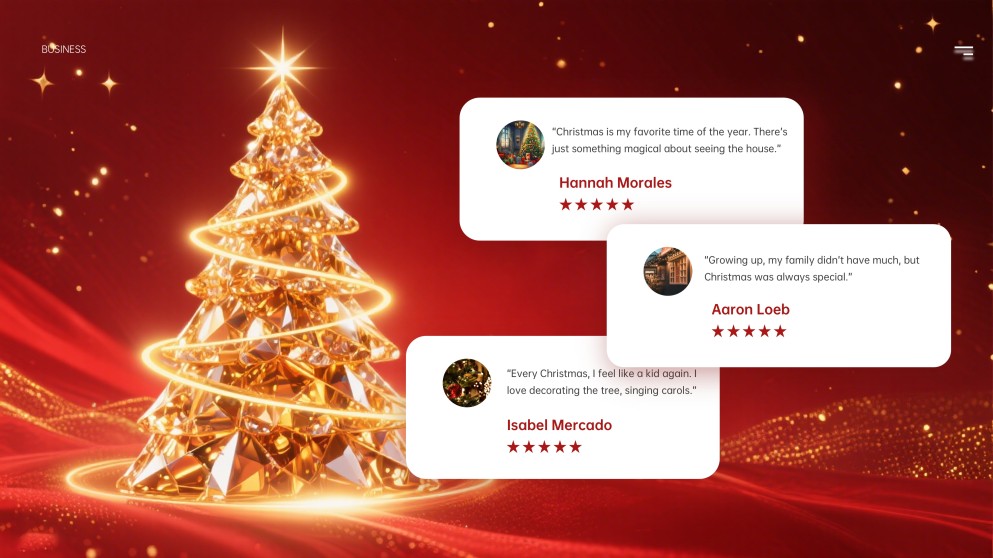Template PowerPoint Natal Minimalis