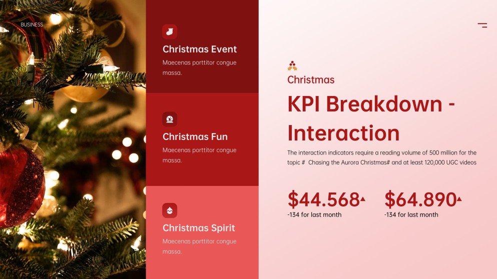 Template PowerPoint Natal Minimalis