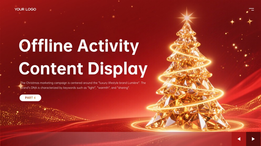 Template PowerPoint Natal Minimalis