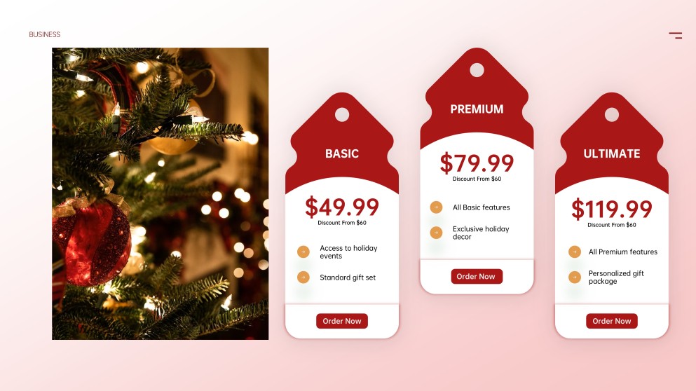 Template PowerPoint Natal Minimalis