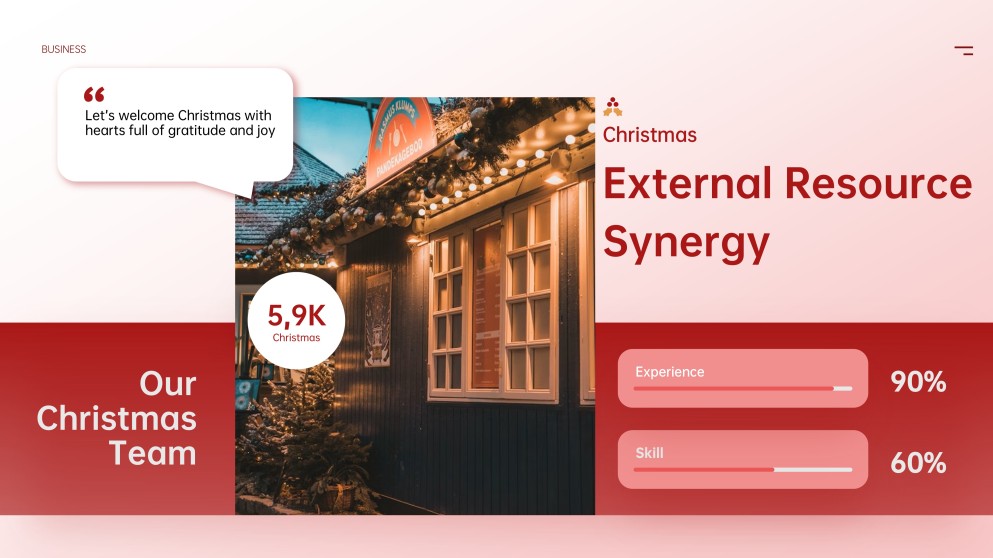 Template PowerPoint Natal Minimalis
