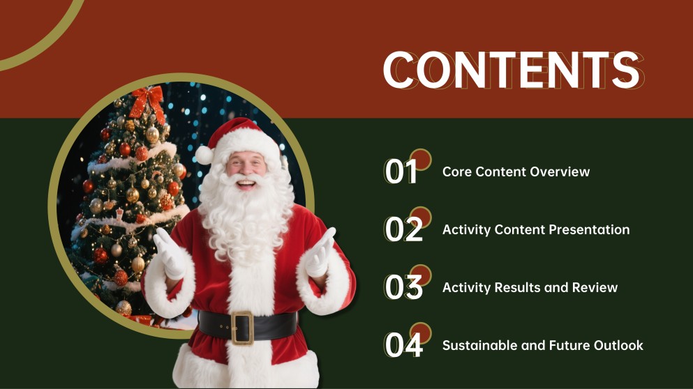 Templat PPT Tema Krismas Perayaan