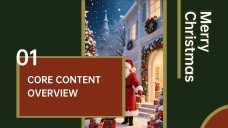 Templat PPT Tema Krismas Perayaan